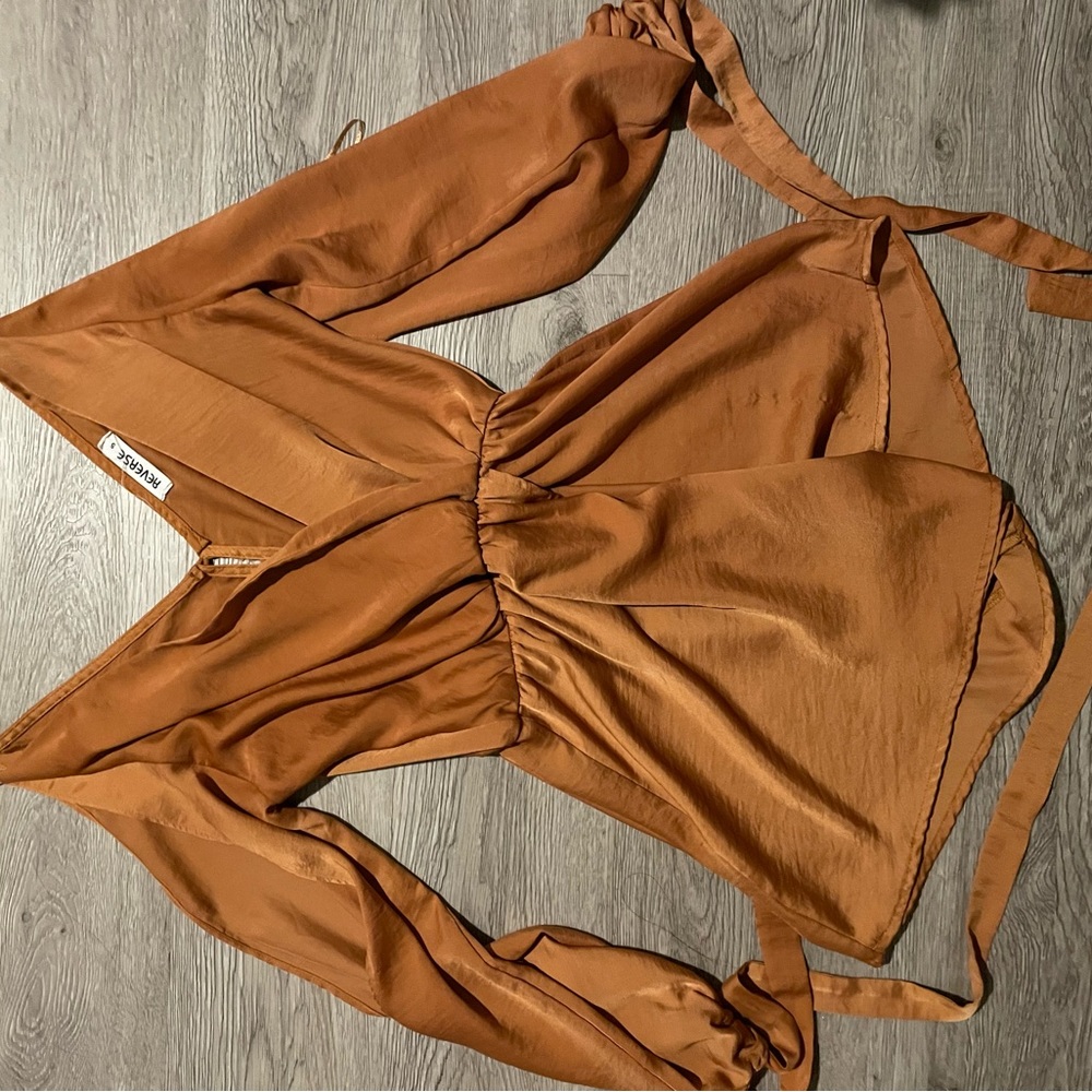 Burnt orange romper